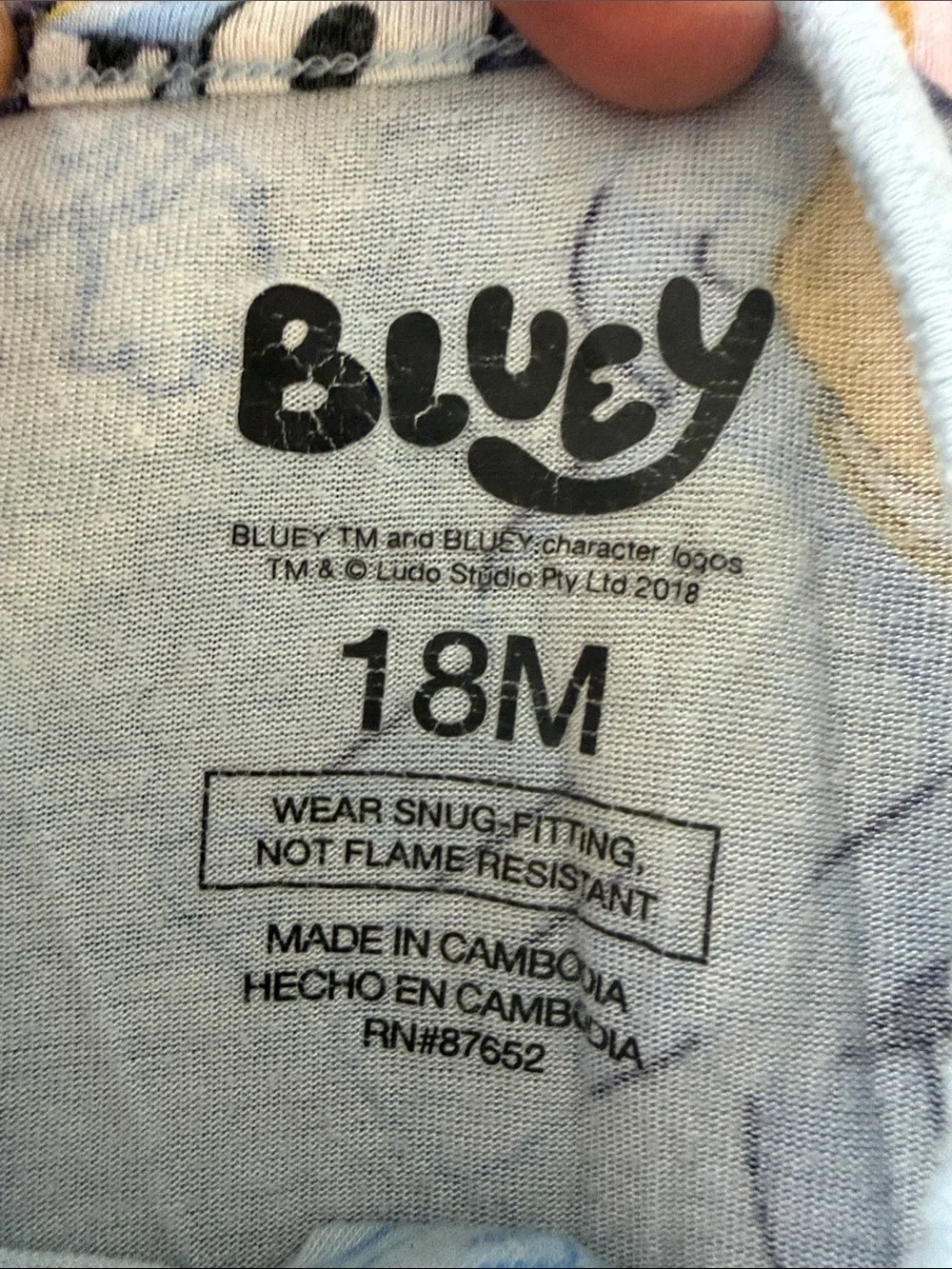3 Disney 18mo One-Piece Zipper Pajamas